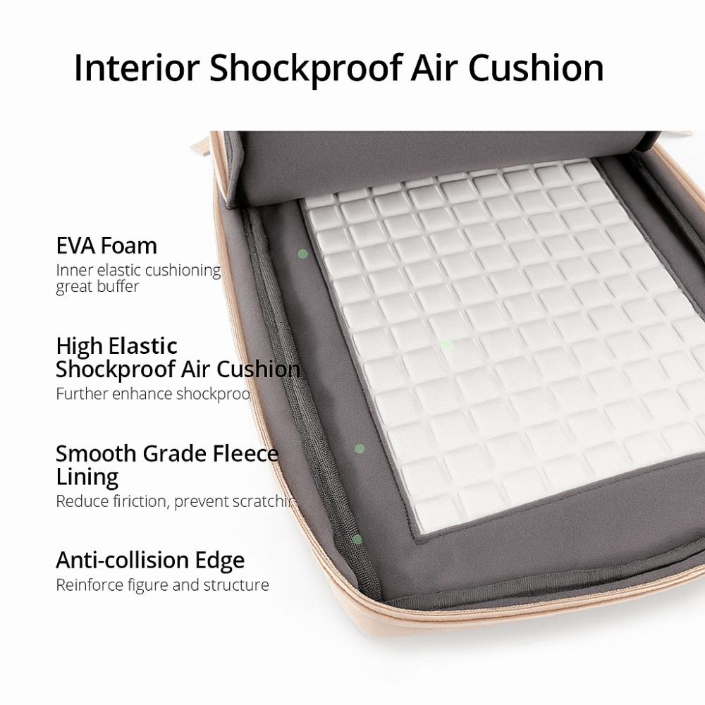 Zipper Closure Computer Storage Bag Portable Handle Notebook Sleeve Laptop Case  School Use