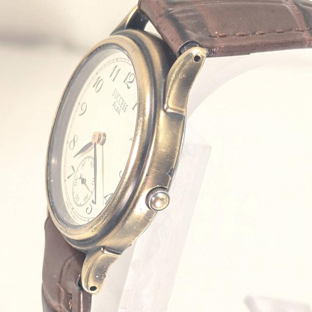 SEIKO ALBA SUCCESS Small Seconds Battery and Strap Working Men's Watch, Replaced, Condition, Q-12