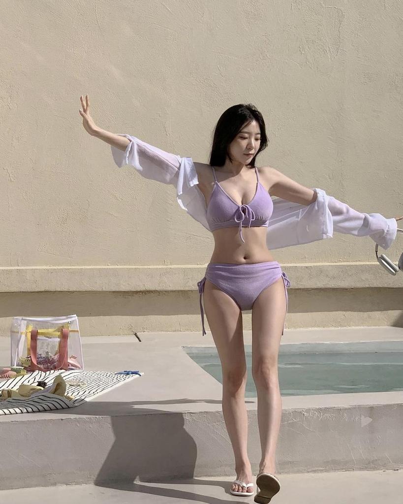 Korean Terry Cloth Candy Color High Waist Bikini: 6 Colors, New Style, Sexy Drawstring, Slimming Beachwear