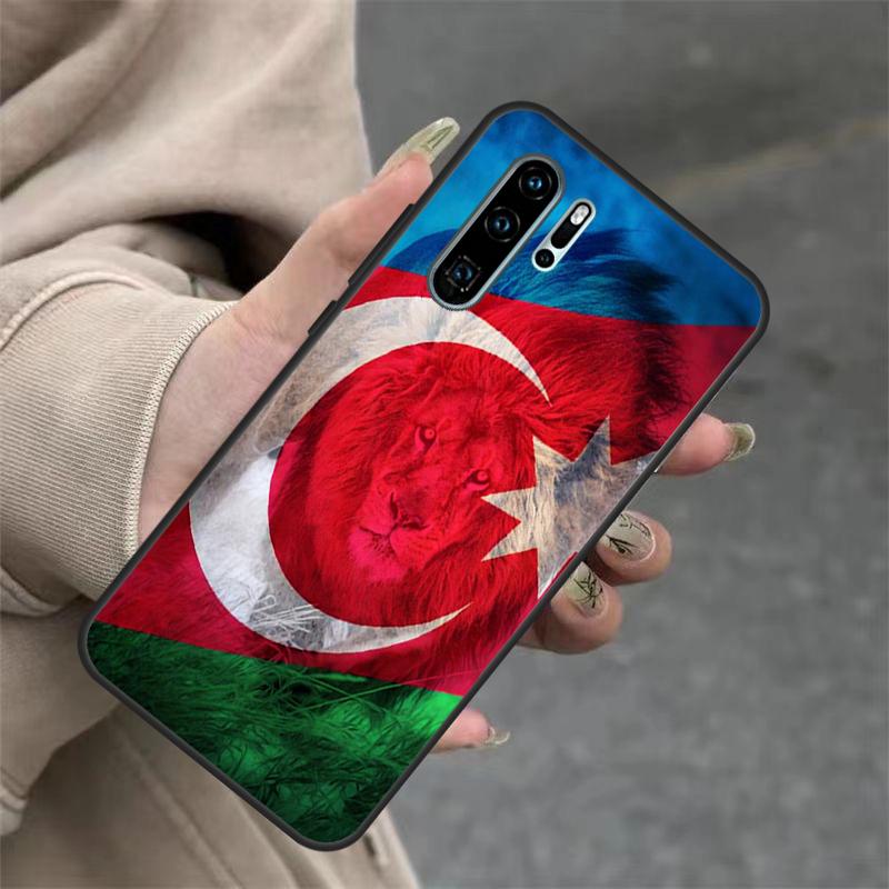 Azerbaijan Buta Flag For Huawei Nova 11i 8i 7i 3i Nova 9 10 SE 5T Y60 Y70 Y90 Y91 Y61 P20 P30 P40 Lite Pro Case