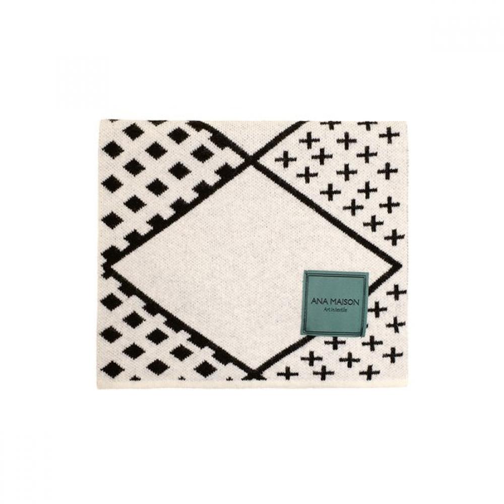 Ana Maison Diamond Cashmere Jacquard Muffler Km Diamond