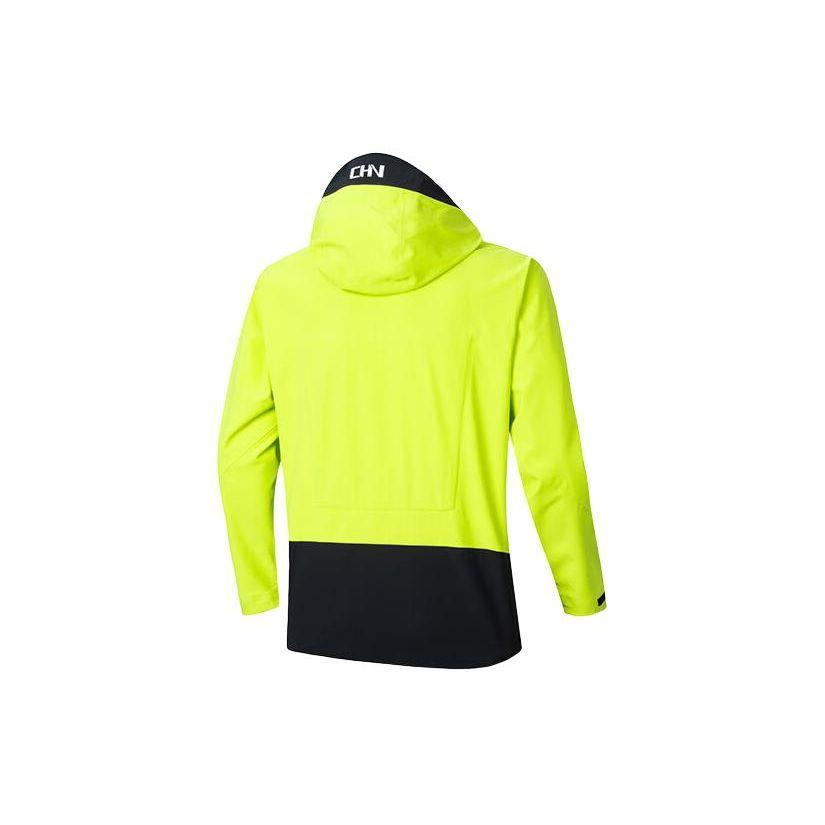 Anta Storm Series Color Block Hooded Waterproof Windbreaker Men Jackets Bright-Lime-Green 152417616-2