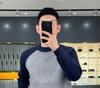 Men's Trendy Color-Block Pullover Sweater - Autumn/Winter Casual Fashion