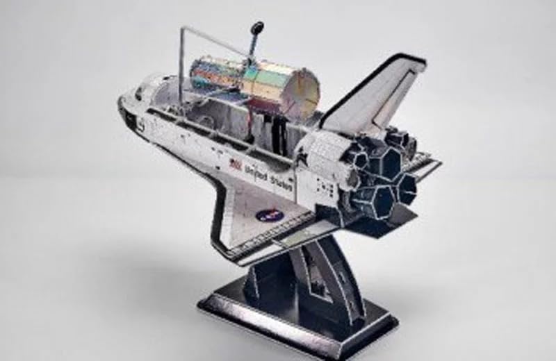 barchetta Space Shuttle Discovery German level 3D puzzle paper [Hasegawa craft]