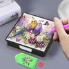 4Pcs 5D DIY PU Diamond Painting Kit Note Box with 160 Sheets Paper Diamond Art Sticky Note Holder Gem Painting Notecard Box