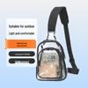 Transparente PVC Crossbody Brusttasche - Leichter tragbarer Reiserucksack