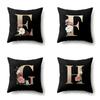 Polyester Pillowcase Home Car Decoration Printing Pillowcase 26 English Letter Cushion Cover