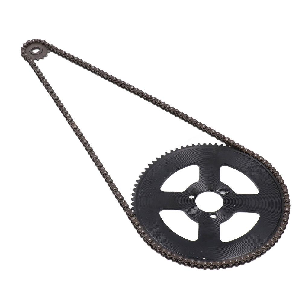 Steel 25H Chain Sprocket Set 29mm 80T Rear Sprocket Drive Chain Sprocket Set  E-Bike