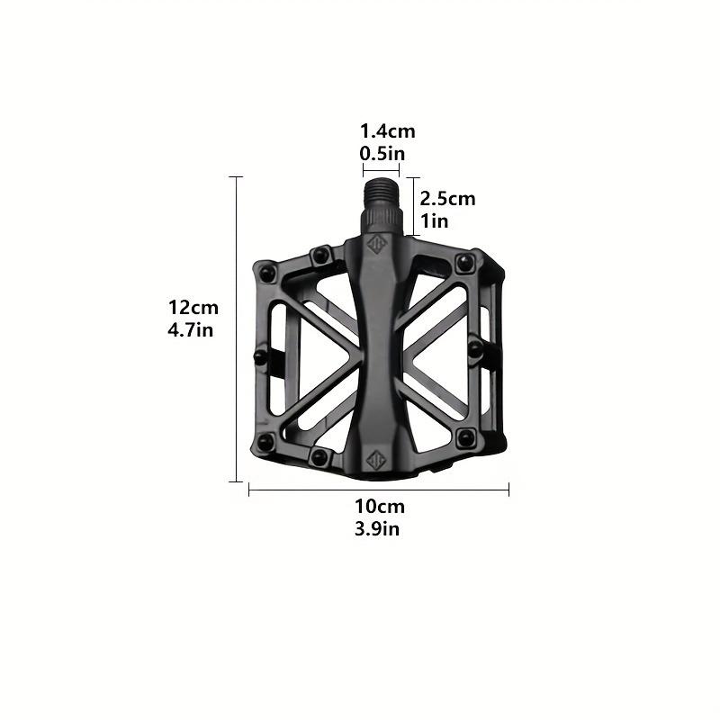 Široké pedály na kolo ve tvaru X z hliníkové slitiny - Odolné pro horská a silniční kola, Černé