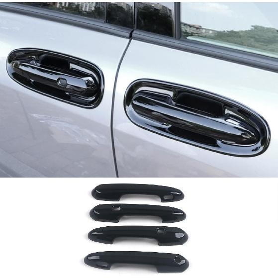 Car Accessories Fit for Toyota Sienna 2021 2022 2023 2024 2025 Exterior Door Handle Protector Cover Trims (Glossy Black) ABS 4 PCS