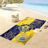 Maccabi Tel Aviv F.C Druck Strandtuch, Großes Weiches Schnelltrocknendes Handtuch für Strand Camping Schwimmen