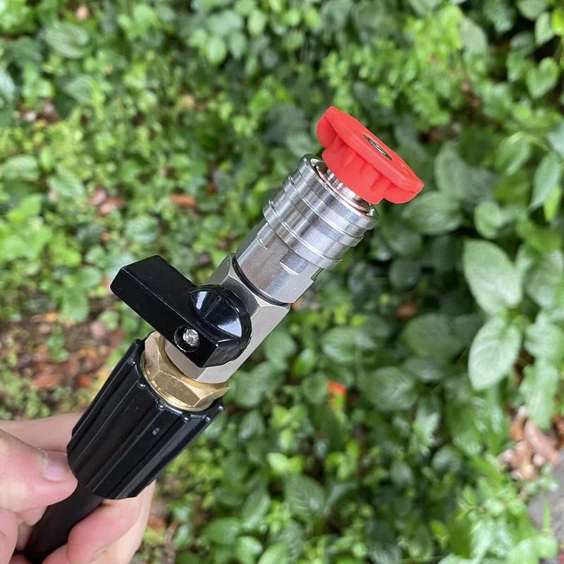 As Shown In The Figure High Pressure Washer High Pressure Washer Hose Switch Water Flow Quick Connector Brass Material