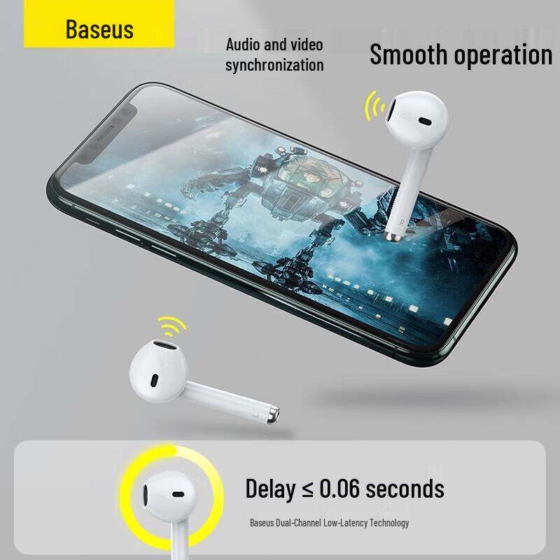 Baseus Encok W04 True Wireless Half In-Ear Sport Earbuds