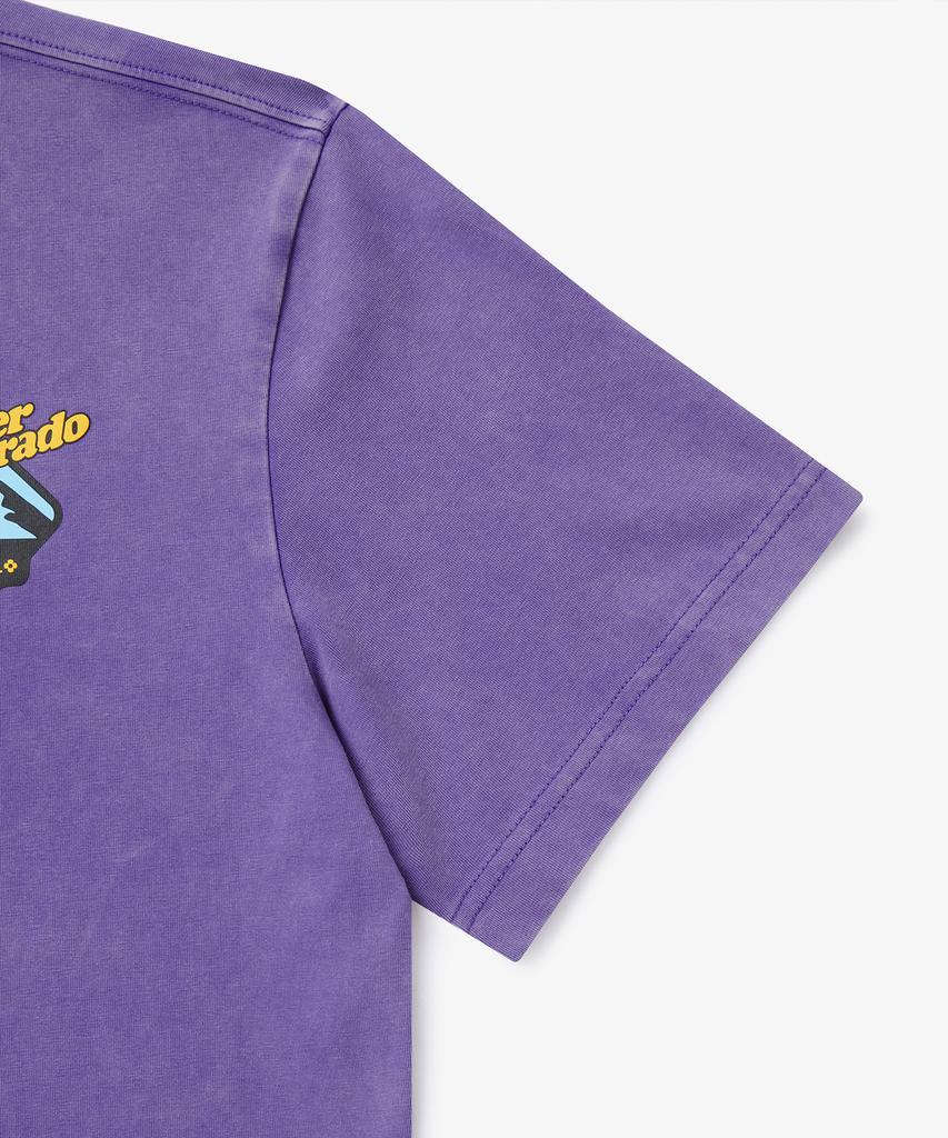 Holluba Mountain Graphic T-Shirt Purple