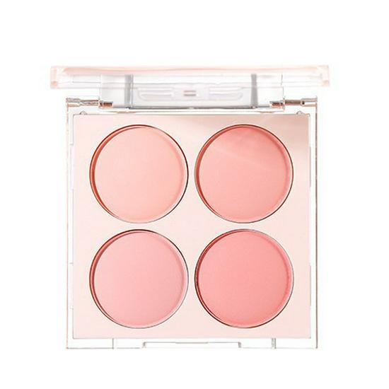 XIXI Diffuse Butterfly Blush: Korean-Style, Matte, Four-Color Palette with Natural Contouring and Color Payoff.