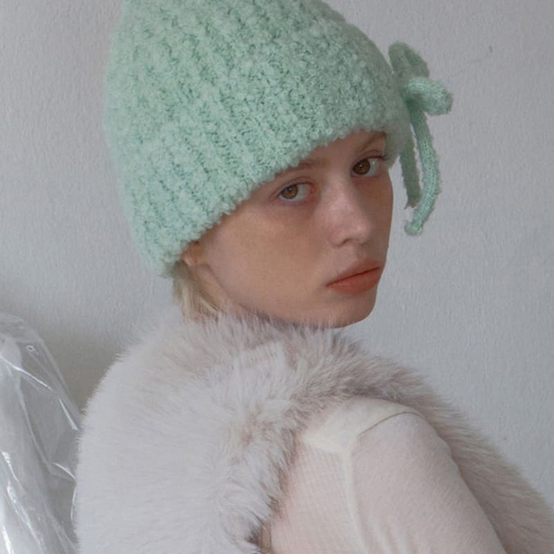 

UNDERCONTROL STUDIO RIBBON BEANIE / MOHAIR BOUCLE / ml FREE