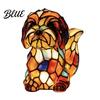Cozy Warm Light for Reading Vintage Stained Glass Style Desk Lamp Cute Animal Night Light Decorative Room Ambient Lighting Lamp Bedroom Bedside Kids