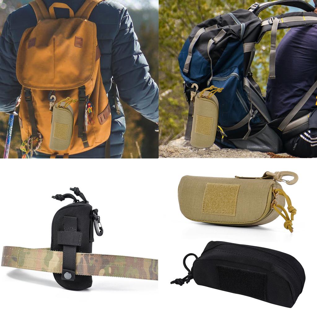 Taktické pouzdro na brýle Nárazuvzdorné pouzdro na přenášení brýlí Ochranná krabička Pouzdro na brýle Pouzdro na uložení brýlí s klipem na opasek