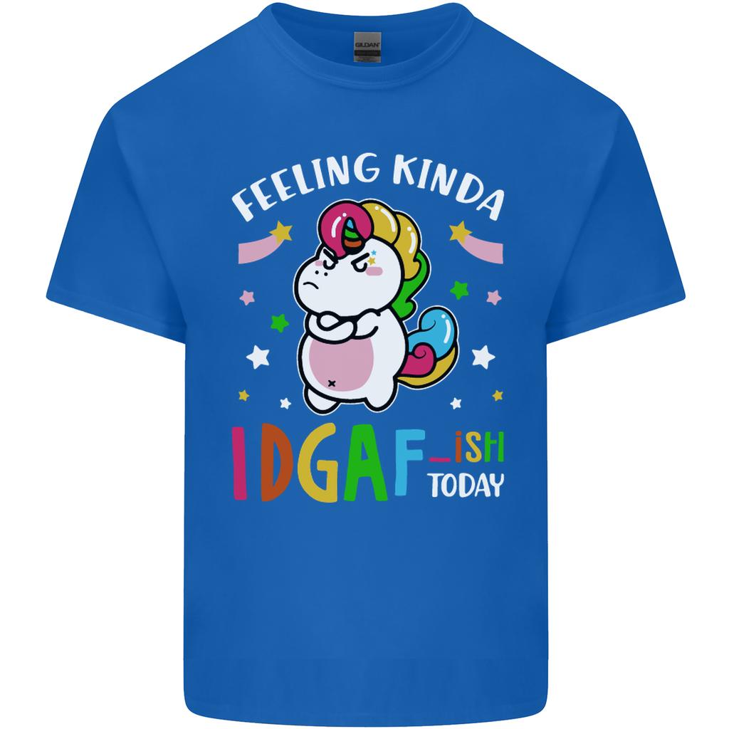 Feeling IDGAF Today Funny Offensive Unicorn Unisexs Light Cotton TShirt