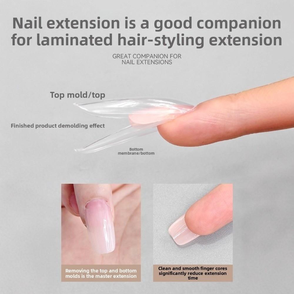 Ultradünne doppelseitige künstliche Nägel Sargform Nagelspitzen für den professionellen Gebrauch in Nagelstudios