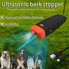 Portable Smart Ultrasonic Dog Bark Stopper with LED Flashlight, Universal for Training Small and Large Dogs