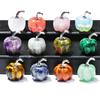 7-Piece Gemstone Mini Pumpkin Set - 20mm Chakra Healing Decor for Thanksgiving & Halloween