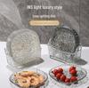 Douyin Luxury Bone Dish: Elegant Fruit & Food Plate with Base Tray
