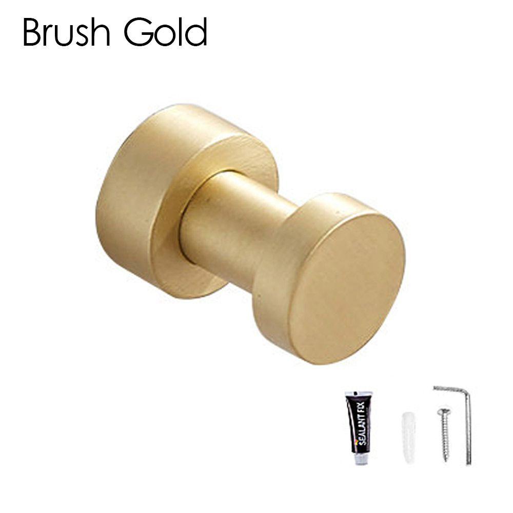 Bathroom&Kitchen For Clothes Bag Hat Decor Hook Wall Hanger Brass Robe Hook Keys Holder Hanging Rack