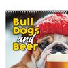Bulldogs And Beer 2026 Wall Calendar 12-Month Themed Planner with Coil