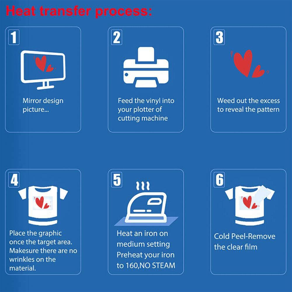 19"x39" Holographic Sparkle Heat Transfer Vinyl HTV Iron-On T-Shirt Cut Film DIY For Crafts Making Signs Clothing Bags Decor