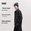 Semir Men's Retro Jacquard Denim Jacket