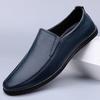 Fashion Wedding Slip On Flats Pointed Toes Shoes Casual Genuine Leather Men's Loafers Versatile Business Footwear Elegantes Dress Shoes