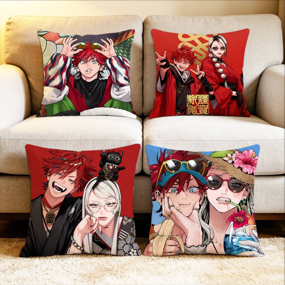 GGokurakugai Various Sizes Square Pillow Case For Car Home Bedchamber Decor