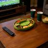 Spieltag Snackschale Fußballfeld-Schale, mit mehreren Fächern, Langlebiges PETG Party-Geburtstagszubehör für Watch Parties und Snack-Treffen