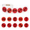 500/roll New Year's Greeting Phrase Roll Sticker DIY Envelope Mobile Phone Seal Sticker Roll Sticker