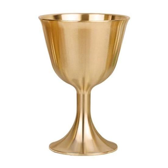 Modischer Weinbecher, gut aussehendes, kompaktes rotes Glas mit glattem Rand
