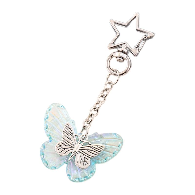 Portachiavi a forma di farfalla Ciondolo Estetico Charms per Borsa Portachiavi Estetici Portachiavi per Donna Zaino Borsa Borsa Decorazioni