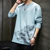 Men's Long-Sleeve Graphic T-Shirt – Trendy, Loose-Fit Streetwear