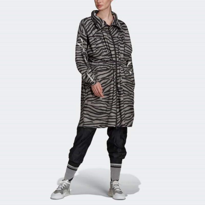 adidas Stella McCartney Hooded Fashion Comfortable Parka Women Outerwear Dove-Gray GU1609