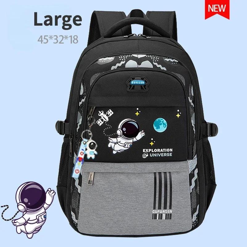 New Kids Backpack Cartoon Astronaut Teenages Schoolbag Primary Waterproof Backpack Boys Girls Orthopedic Mochila Infantile