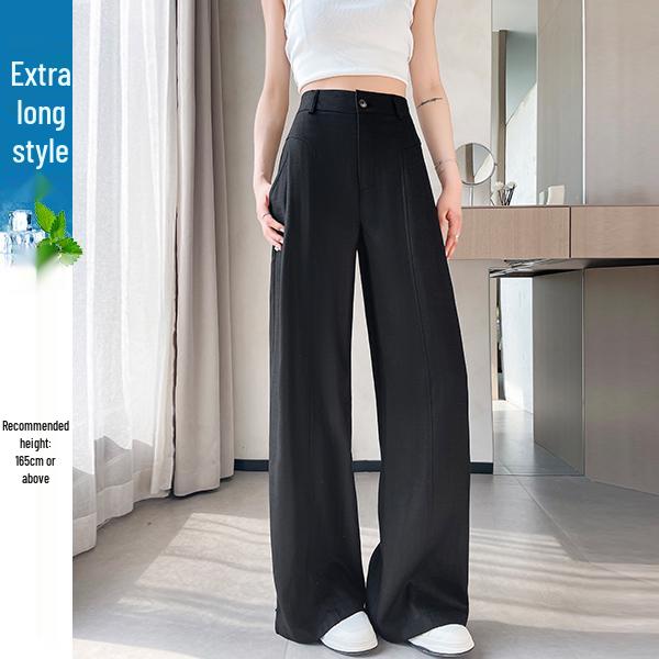 Women's High Waist White Linen Wide Leg Pants