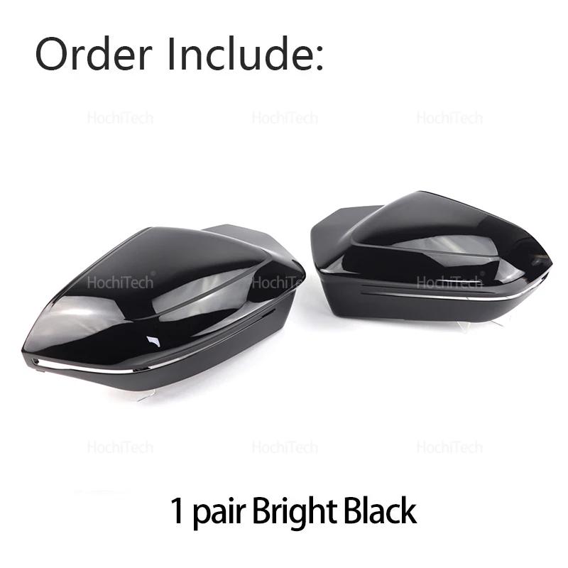 

For BMW 5 7 Series I5 I7 G60 G61 G70 2025-2026 Mirror Cap Sticker Bright Black Rearview Mirror Cover Wing Side Rear View LHD