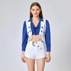 Dallas Cowboys Cheerleader Costume For Halloween Cosplay With Polyester Fabric For Game Events