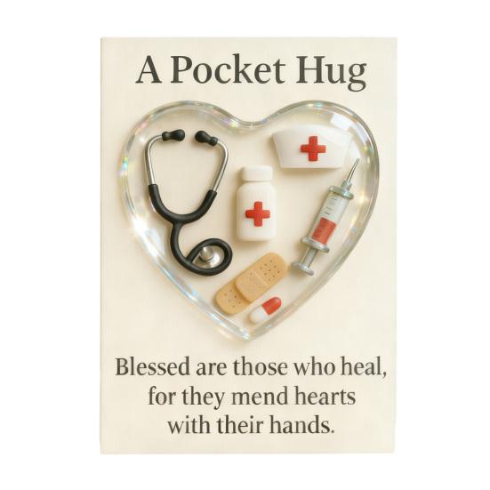 Taschenumarmungs-Token für Friseure Herzförmiges Acryl-Erinnerungsstück mit Mini-Haarwerkzeugen Wertschätzungsgeschenke für Stylisten