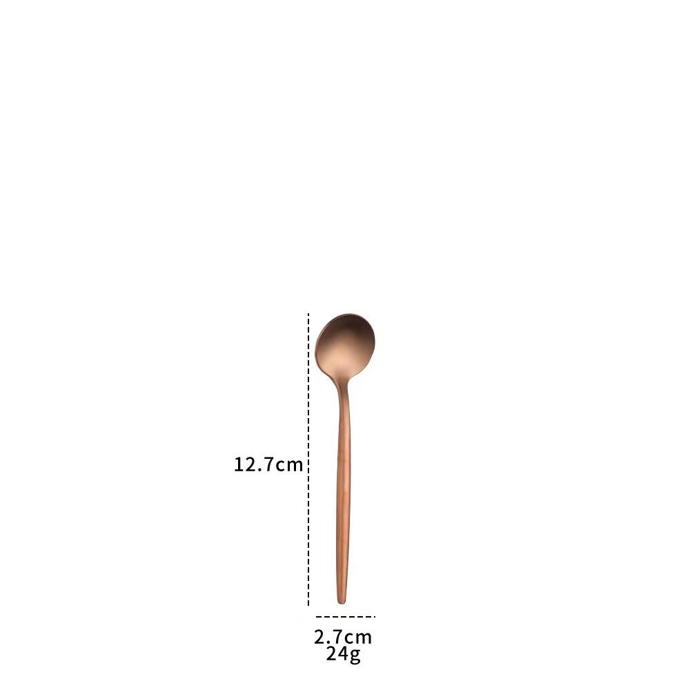 304 Mirror Gold Western Food Knife, Fork and Spoon Tableware Steak Knife and Fork Dessert Fork and Spoon Coffee Spoon Chopsticks
