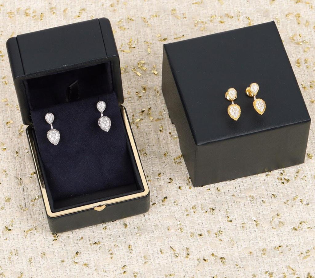 Neue Mode Klassisch Hohe Qualität Heiße Marken von Schmuck für Frauen Wasser Luxus Ohrringe in Goldfarbe Designer Ohrstecker