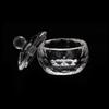 New Nail Art Crystal Glass Acrylic Powder Liquid Nail Cup Dappen Dish Lid Bowl Cup Holder Equipment Crystal Glass Nail Art Tools