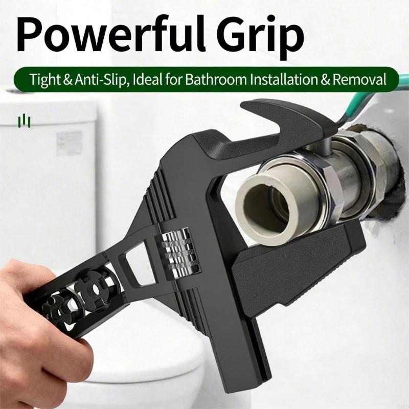 10 in 1 Professional Adjustable Wrench Pipe Wrench for Faucet/Connecting Pipe/Shower Head Hand Tool for Water Pipe M4YD CN