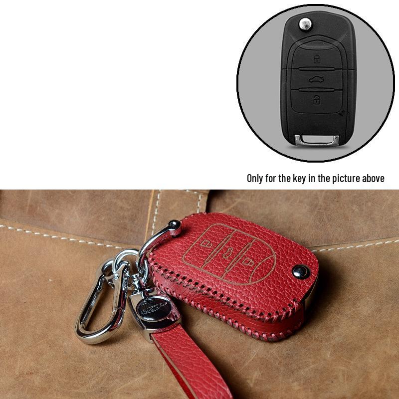 Baojun Car Key Case - Genuine Leather Shell for 730, 510, 530, 360, 560, 310W Models. Durable & Stylish for Women.
