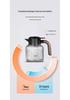 Titanium Stewing Tea Pot with Smart Temperature Display, Large Capacity, Insulated for Health Brews.